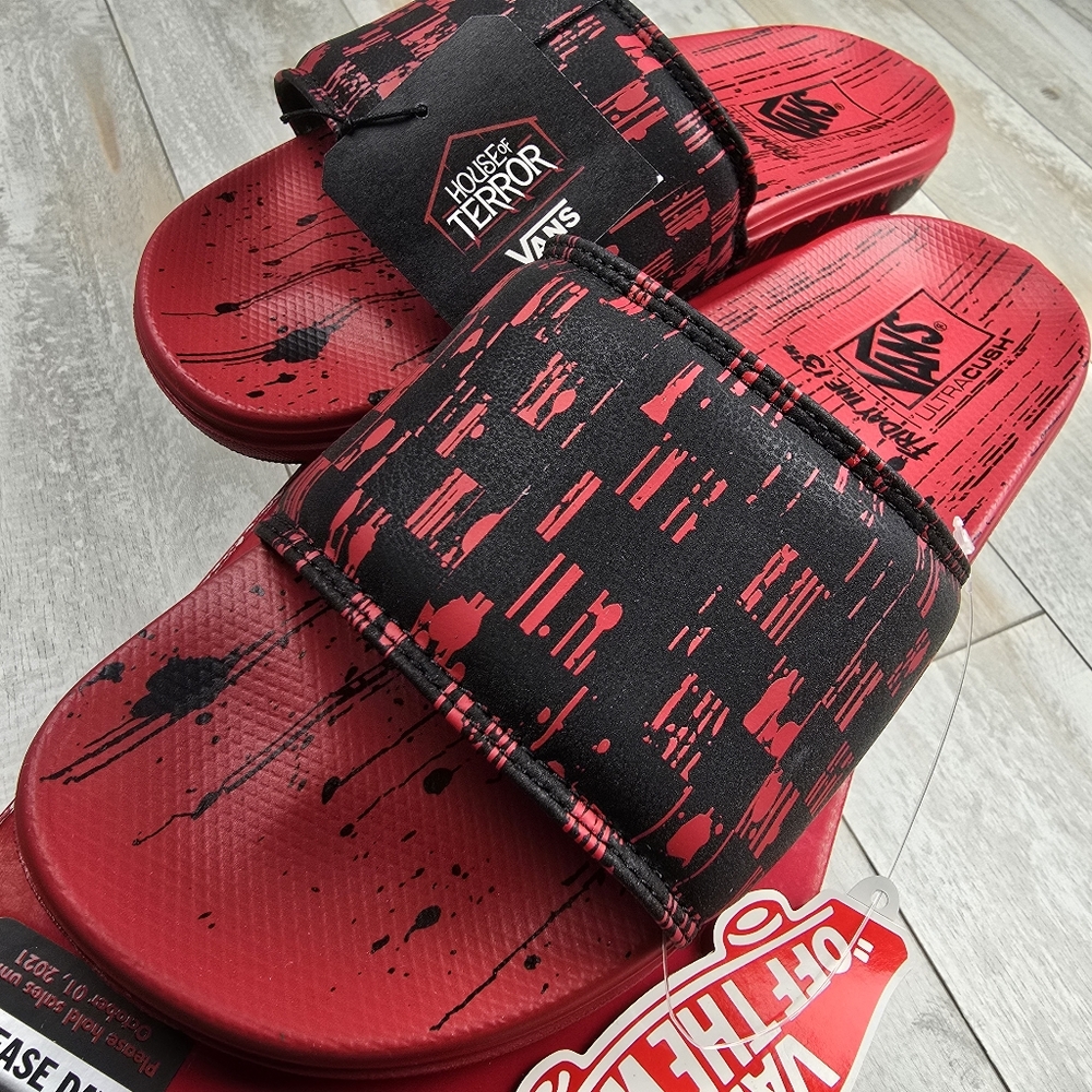 Vans X Terror Friday the 13th La Costa Slide Ons - Picture 1 of 8
